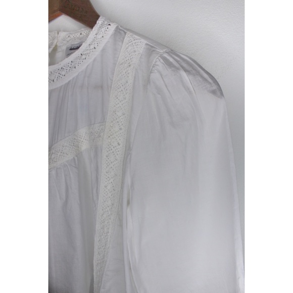 J.Crew NWOT Romantic Cotton Top with Lace Detail XS - Picture 5 of 11